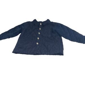 Kenneth Cole Reaction Navy Quilted Coat - Size 4T